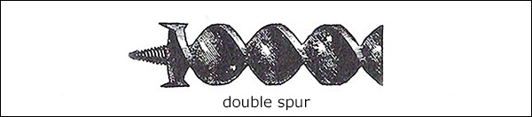 a double spur auger
