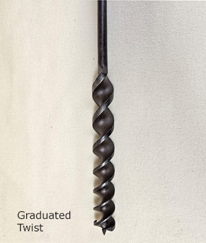 graduated twist auger