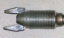Goodell's 1873 chuck, detail