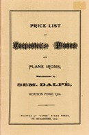 Sem. Dalp&eacute; price list, 1889