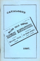 Millers Falls Company catalog, 1887, blue cover